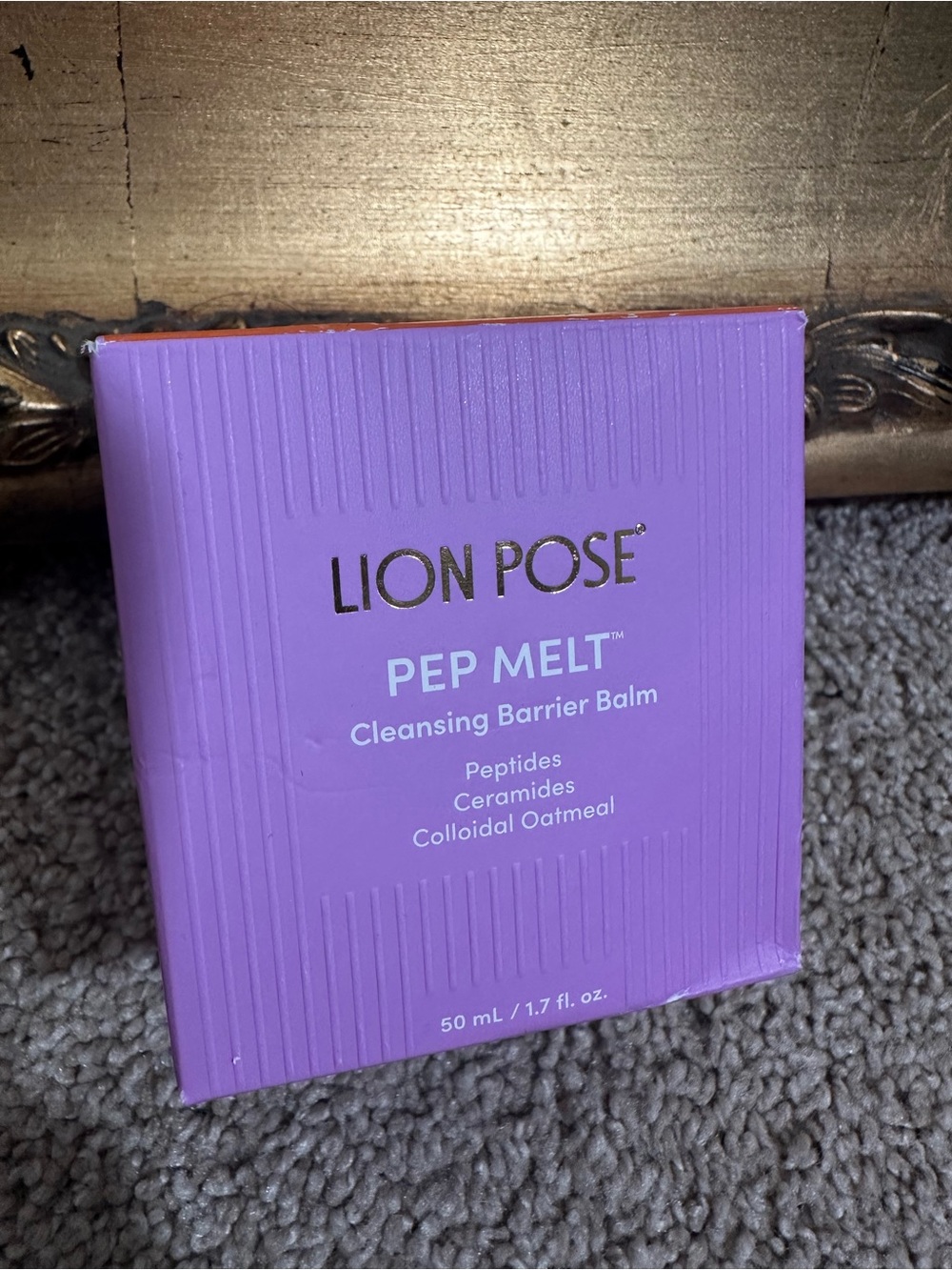 Lion Pose Pep Melt Cleansing Barrier Balm Peptides Ceramides Colloidal Oatmeal